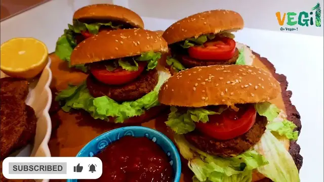 'Video thumbnail for Delicious Vegan Quinoa & Red Bean Burger Recipe | Gluten-Free & Healthy | Easy Vegan Homemade Burger'