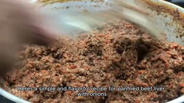 Video thumbnail for Pan-Fried Beef Liver with Onions