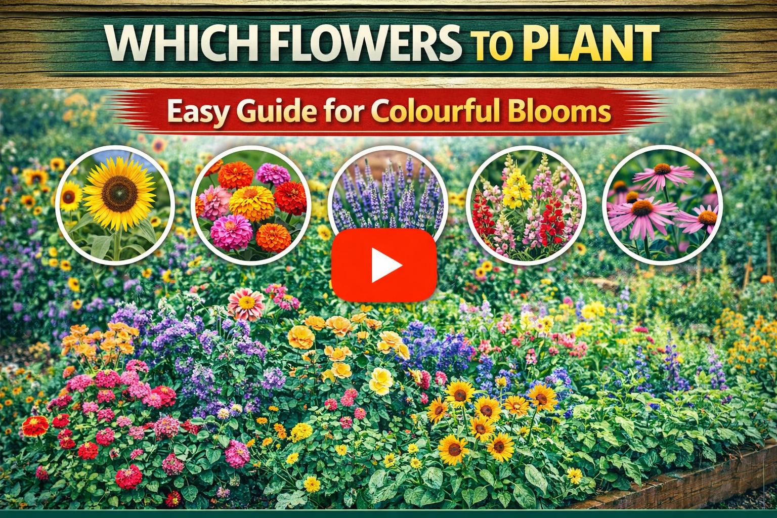 Video thumbnail for Which Flowers to Plant | Easy Guide for Colourful Blooms