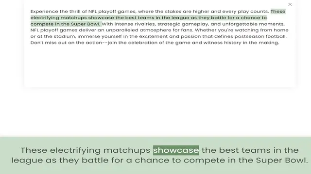 Video thumbnail for electrifying matchups showcase the best teams in the league as they battle for a chance to compete in the Super Bowl. With intense rivalries, strategic gameplay, and unforgettable moments, NFL playoff games deliver an unparalleled atmosph
