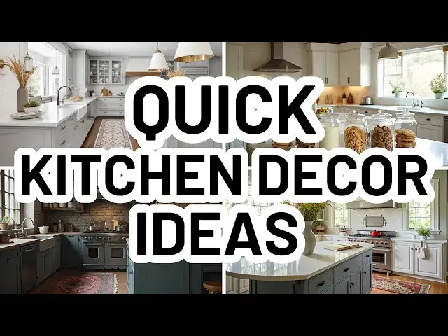 Video thumbnail for HOW TO DECORATE YOUR KITCHEN - Easy Kitchen Decorating