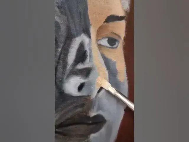 Video thumbnail for Anatomy Self Portrait Oil Painting #shorts