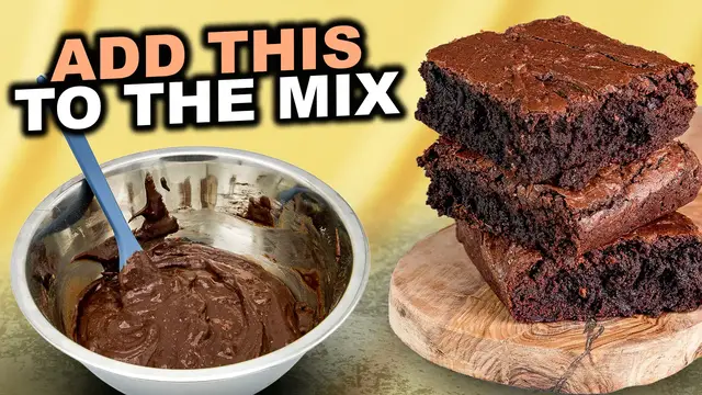 Video thumbnail for For Unforgettable Boxed Brownies, Add This Pantry Staple To The Mix