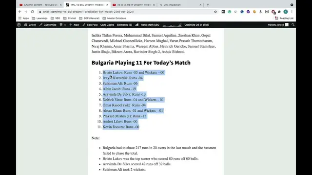 Video thumbnail for MAL vs BUL Dream11 Prediction MAL vs BUL Dream11 Team MAL vs BUL Dream11 6th Match