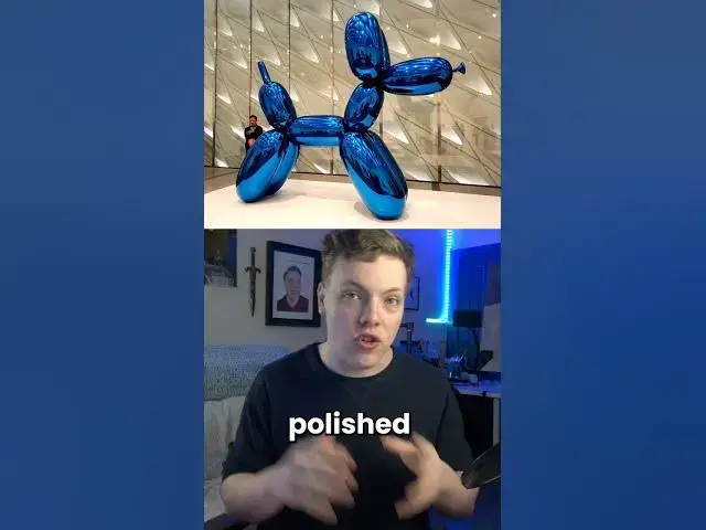 Video thumbnail for Jeff Koons Sculpture Worth $42k Smashed #shorts