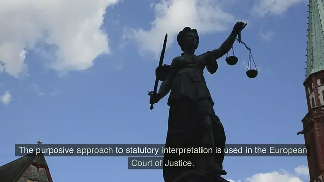 'Video thumbnail for Purposive approach to statutory interpretation'