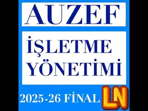 Video thumbnail for İşletme Yönetimi 2025-2026 Final Soruları (Güz)