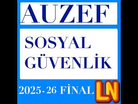 Video thumbnail for Sosyal Güvenlik 2025-2026 Final Soruları