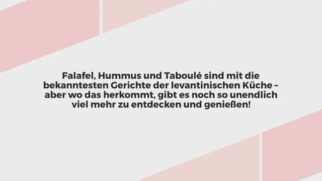Video thumbnail for Die Küche der Levante – Mehr als ein Food Trend
