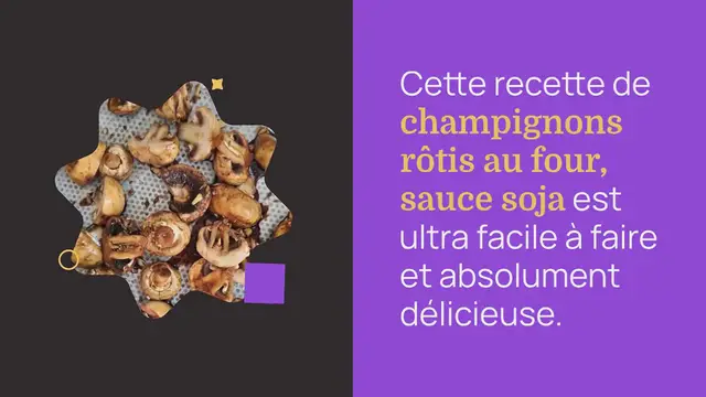 Video thumbnail for Champignons rôtis au four à la sauce soja