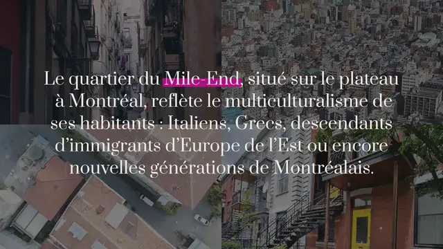 Video thumbnail for Mile-End, Montréal : un quartier cosmopolite et branché