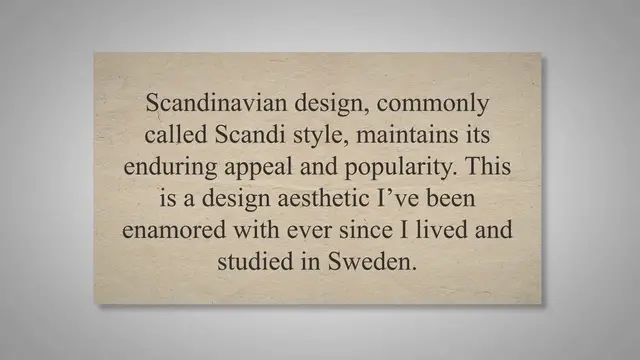 Video thumbnail for What Is Scandinavian Style Furniture? Scandi Design Furniture