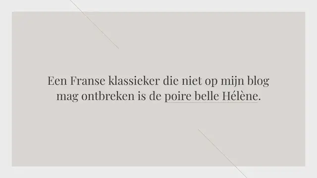 Video thumbnail for Poire belle Hélène