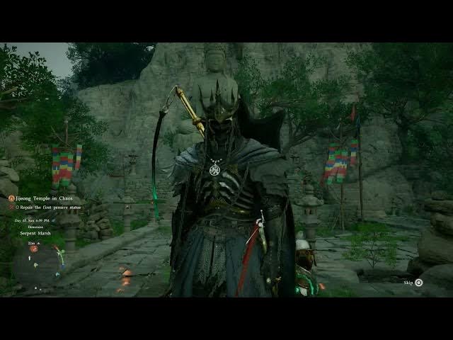 Video thumbnail for Crimson Desert - Ch 9 Jijeong Temple In Chaos: Repair The First Pensive Statue: Unlock Force Current