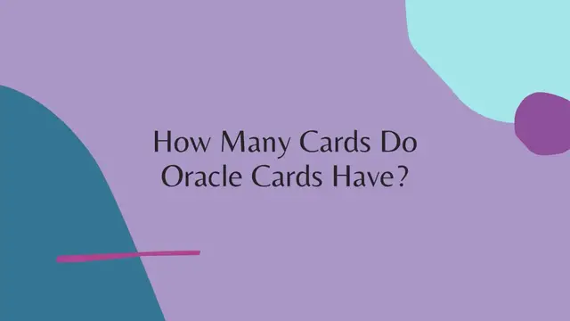 Video thumbnail for How Many Cards Do Oracle Decks Have?