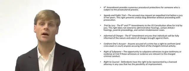 Video thumbnail for Criminal Law Protections under 6th Amendment