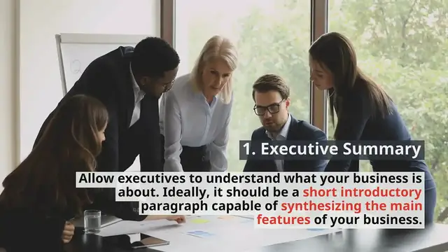 Video thumbnail for The 5 Sections of a Business Plan in Less Than 1 Minute