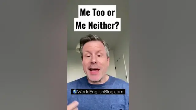 Video thumbnail for Me Too or Me Neither?