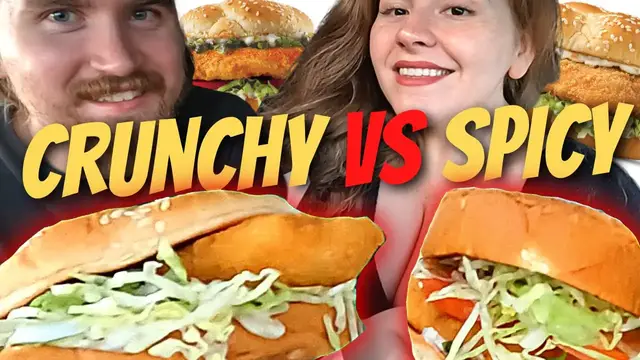 Video thumbnail for Arby's SPICY Fish Sandwich vs CRUNCHY Fish Sandwich!