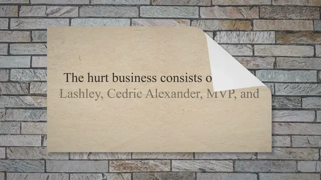 Video thumbnail for The Hurt Business WWE Of Professional Wrestling