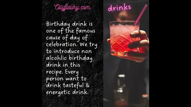 'Video thumbnail for Birthday Drink Recipe'