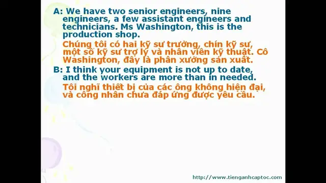 Video thumbnail for English for Trade, Finance, and Bank Unit 08 - Dialogue 003
