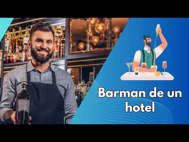 Video thumbnail for Barman de un hotel, funciones, perfil