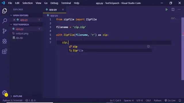 Video thumbnail for Working with Zip Files in Python | Extracting Contents from Zip Files using ZipFile Library