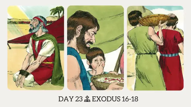 Video thumbnail for DAY 23 | The Book of Exodus: Chapter 16-18