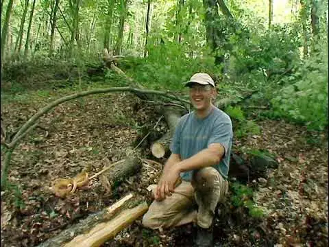 Video thumbnail for Harvesting 45 Miles of Hickory Bark: Brian Boggs’ Hickory  bark for Seat Weaving