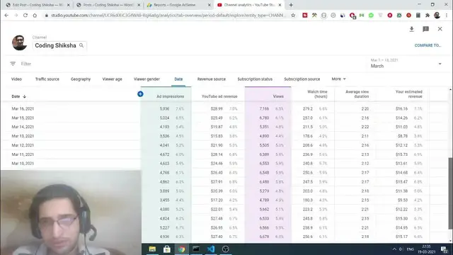 Video thumbnail for How to Check YouTube Earnings in New AdSense Report (beta ) CTR , RPM , impression, clicks & Revenue
