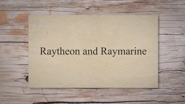 Video thumbnail for An Overview of Raytheon Fishfinder Technology