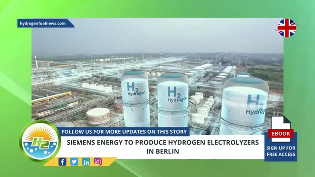 Video thumbnail for Siemens Energy to produce hydrogen electrolyzers in Berlin