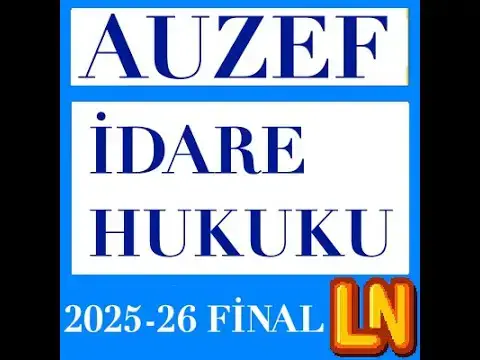 Video thumbnail for İdare Hukuku 2025-2026 Final Soruları