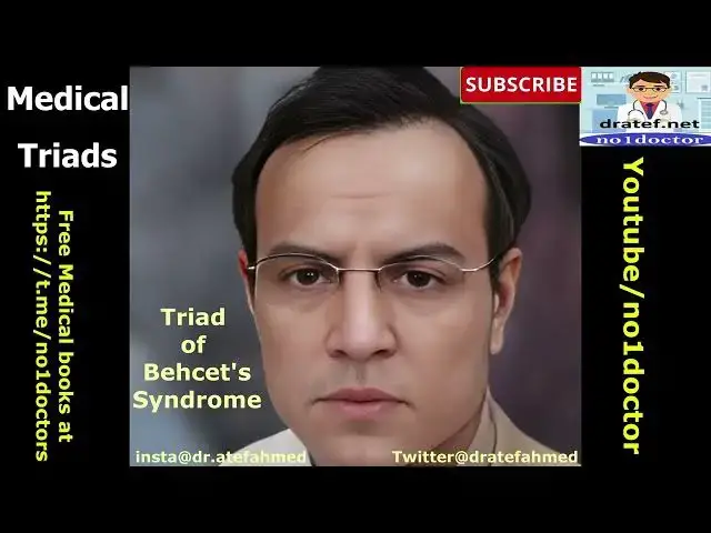 Video thumbnail for Triad of Behcet's Syndrome/Medical Triads/Medical Mnemonics /#shorts/Medical students/Frcs/Usmle