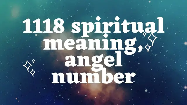 Video thumbnail for 1118 spiritual meaning, angel number