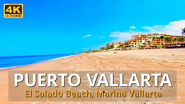Video thumbnail for El Salado Beach (Playa El Salado), Marina Vallarta, Puerto Vallarta, Mexico