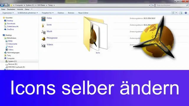 Video thumbnail for Ordnersymbole: Icons selber machen ändern / Windows 7