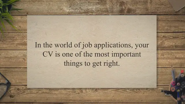 Video thumbnail for How to Write an Effective CV for a Job | A Step-by-Step Guide