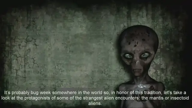 Video thumbnail for 5 STRANGE ENCOUNTERS WITH INSECTOID ALIENS AND ANCIENT MANTIS GODS