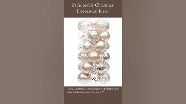 Video thumbnail for 20 Adorable Christmas Decoration Ideas | Clear Plastic Christmas Ball Ornaments |  Read More...