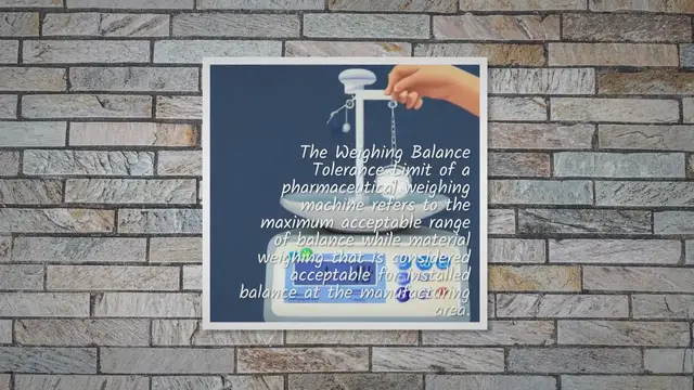 Video thumbnail for Weighing Balance Tolerance Limit Calculation with Example