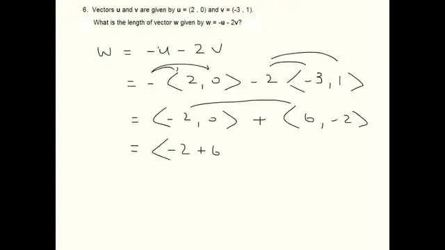 Video thumbnail for Calculate the length of vector
