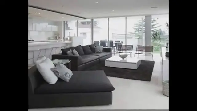 Video thumbnail for living room ideas with black furniture | black and white living room