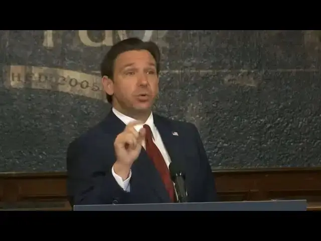 Video thumbnail for 'I'm Not Going To Take That' - DeSantis Shreds Woke Reporter Who Said The Unthinkable