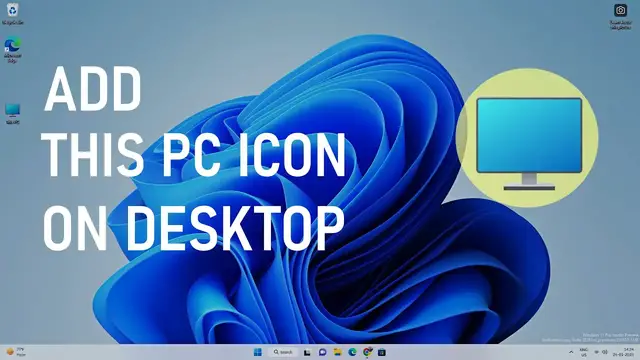 Video thumbnail for How To Add This PC Icon At The Desktop On Windows 11