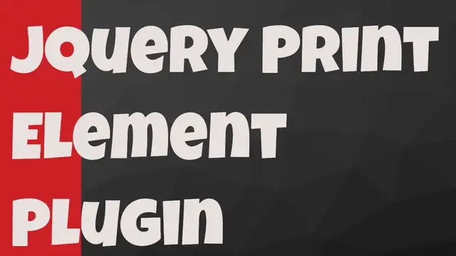 Video thumbnail for jQuery Print Specified Area Of A Page - PrintArea