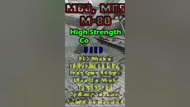'Video thumbnail for Grades of Concrete and their Uses in Civil Engineering | #Shorts | Basic Civil Engineering Knowledge'