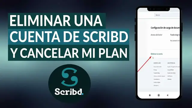 Video thumbnail for Cómo eliminar una cuenta de SCRIBD y cancelar mi plan de suscripción - Muy fácil