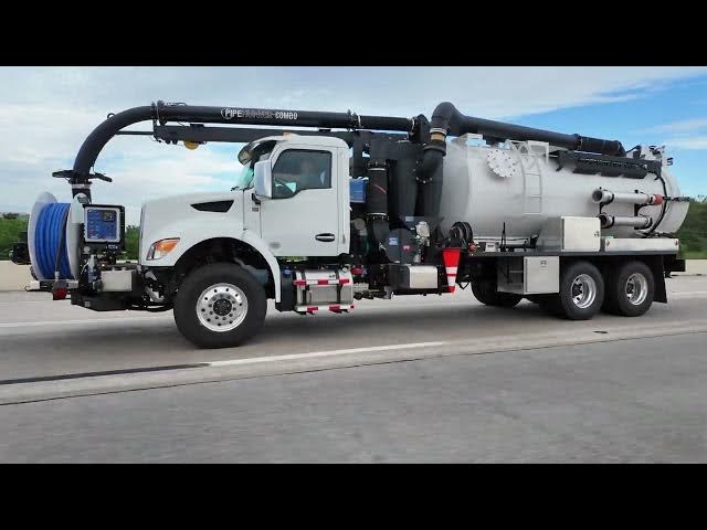 Video thumbnail for PipeHunter Combo   Kenworth Demo Driving on Freeway